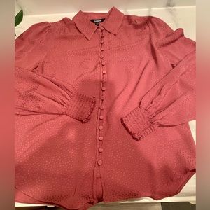 Express Button-up Shirt with Tonal Pattern